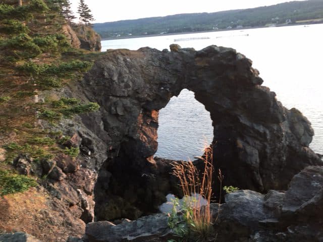 The Hole in the Wall, a strange formation along the coast of Grand Manan island. We saw it by land and by sea