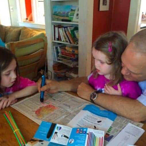 Piling plastic upon plastic to create art with the 3Doodler create.