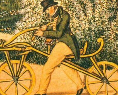The Laufmaschine, invented in Karlsruhe, Germany, 200 years ago.