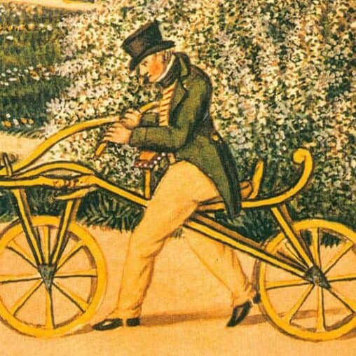 The Laufmaschine, invented in Karlsruhe, Germany, 200 years ago.