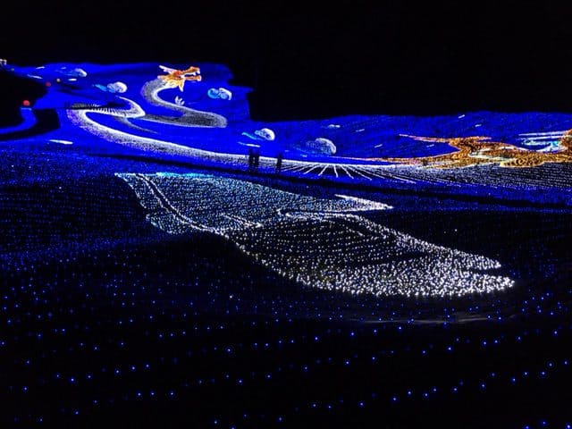 Myoko Happiness Illumination fills a ski slope with wondrous blinking LED lights and tech music. 