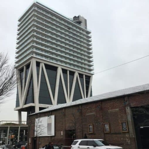 The William Vale hotel, with the best views in Brooklyn.