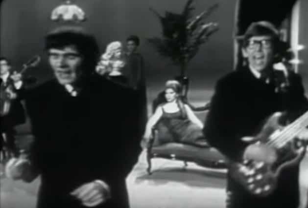 The Zombies perform "She's Not There," their 1965 hit, on an old video.