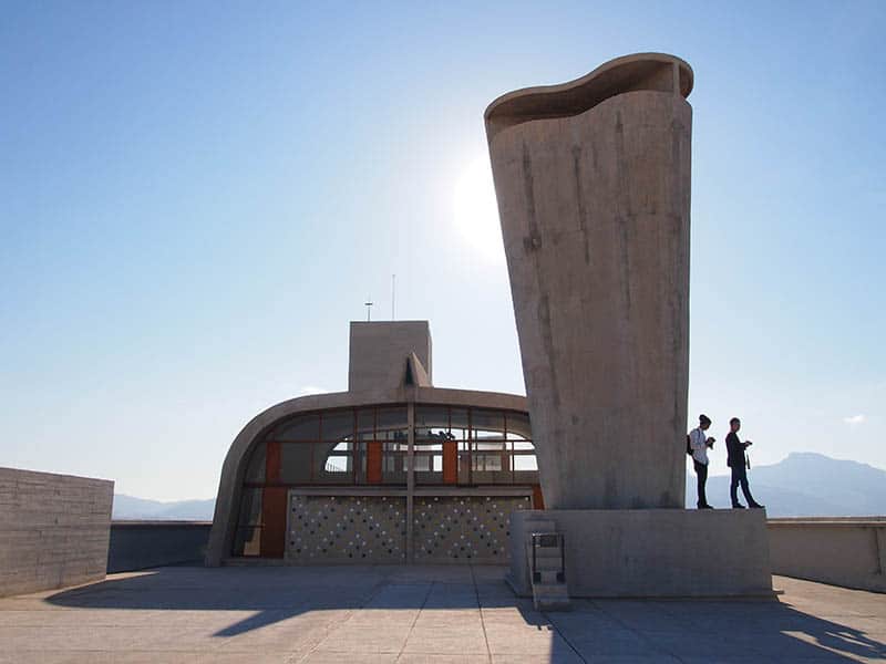Corbusier, one of the striking buildings in Marseille, Cote d'Azur, France.
