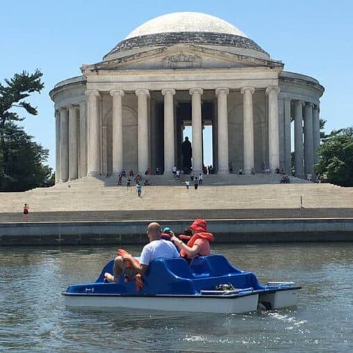 The Jefferson Memorial from the paddleboats.