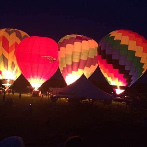 A highlight of every Green River Festival is the spectacular site of the balloons being launched in the evenings.