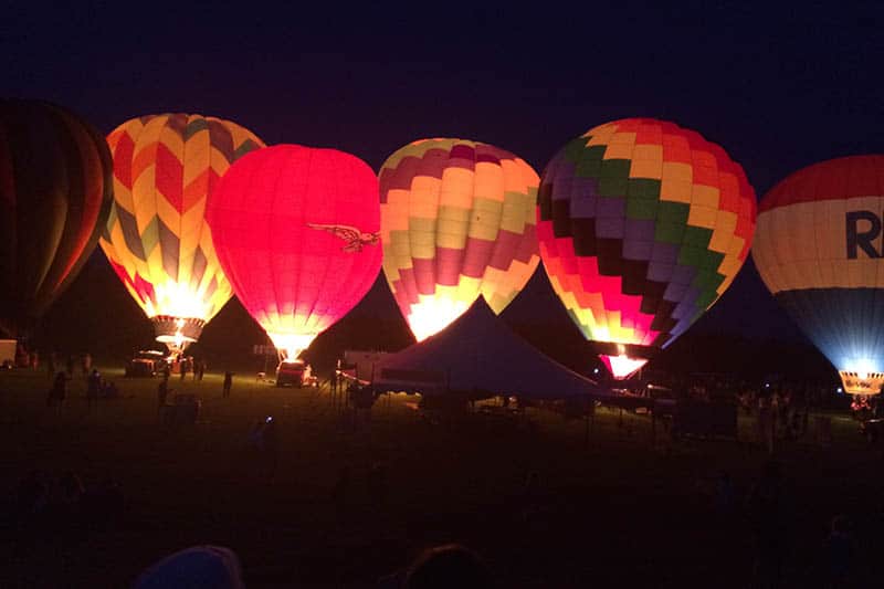A highlight of every Green River Festival is the spectacular site of the balloons being launched in the evenings.