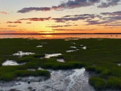 Sunsets are special in Rimouski, which faces due west, with a wonderful bike path and two-level viewing stands.