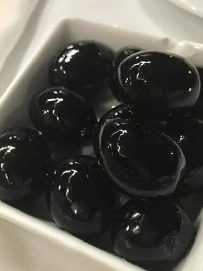 Olives in the market in Ponta Delgado Azores.