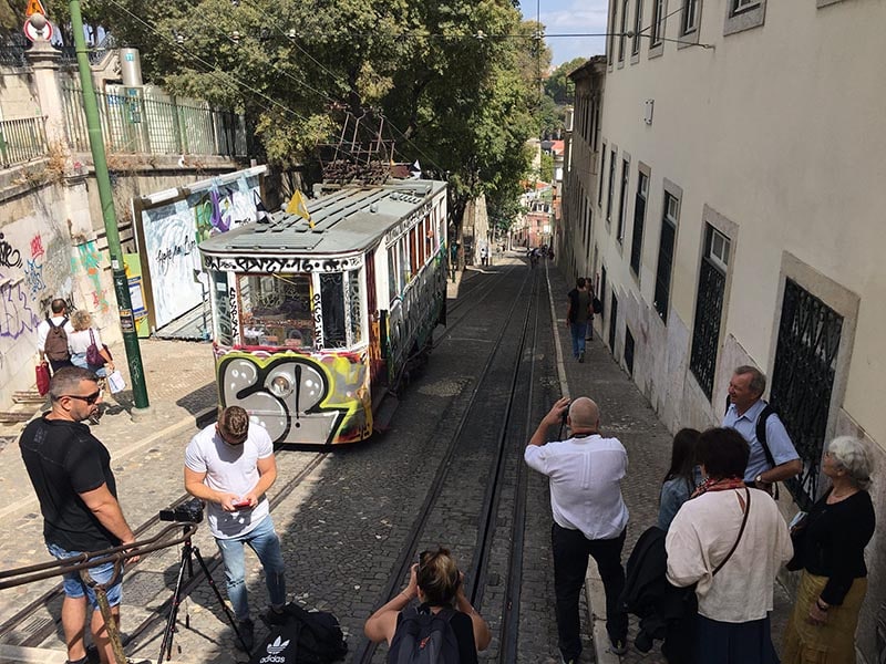 The city's famous trams are a popular subject for photos, the city's tourism numbers have risen steadily as their economy has improved, locals told us. 