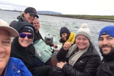 Aboard the charter boat to the abandoned island of Inniskea, where only a lone birdwatcher can be found.