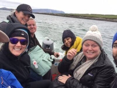 Aboard the charter boat to the abandoned island of Inniskea, where only a lone birdwatcher can be found.