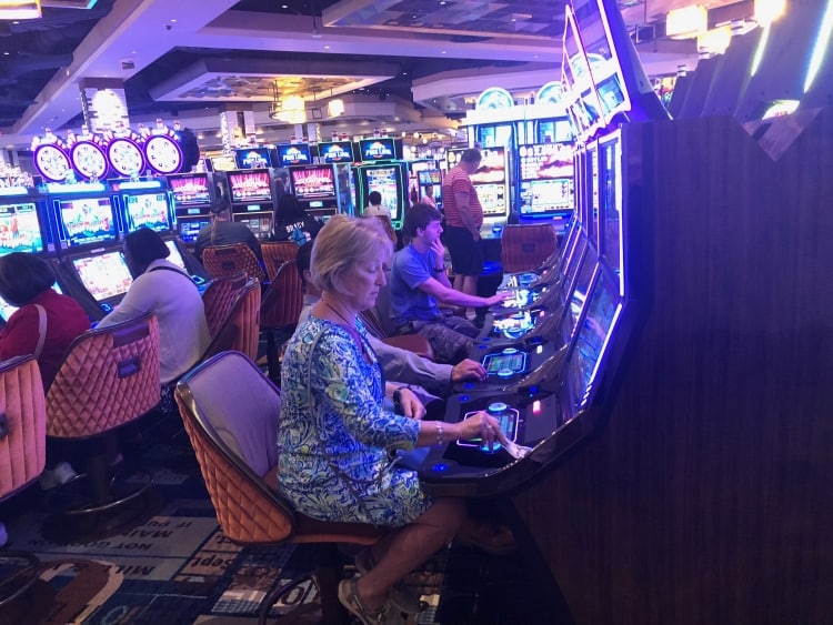 MGM is now open in Springfield, Massachusetts. There are more than 2500 slot machines like this one and the gaming floor is 125,000 square feet!