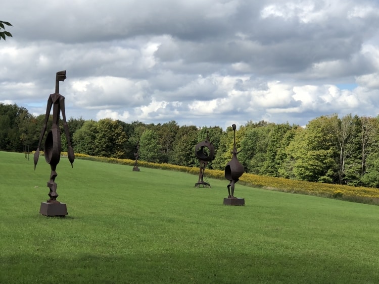 Outdoor sculptures at the Griffis Sculpture Park in East Otto, NY. 