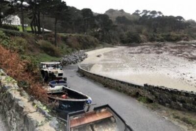 A small yacht harbor on Guernsey.