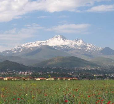 Erciyes Dagi, the volcano where the ski resort is located.