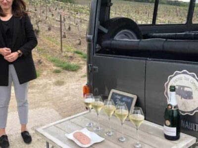 Maeva Garza of My Vintage Tours in the vineyards.