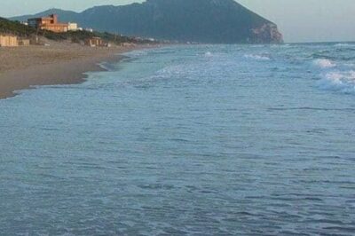 Mount Cicero from Sabaudia beach, an area that was once all marshland that was drained by Mussolini.
