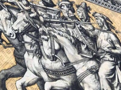 Mural of the Kings of Saxony in Dresden Germany.
