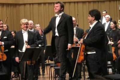 Jakub Hrusa conductor of the Bamberg Symphony from Germany in Changsha.