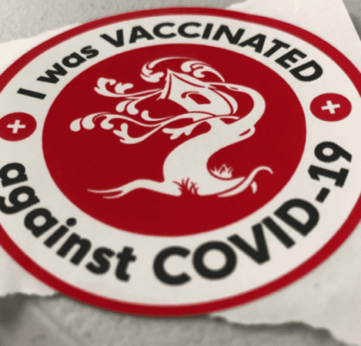 vaccination sticker
