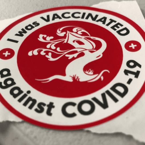 vaccination sticker