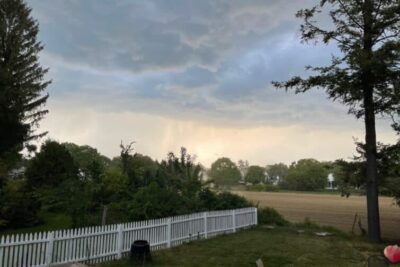 Storm approaching, South Deerfield Ma solitary