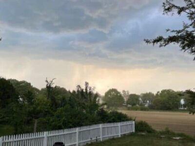 Storm approaching, South Deerfield Ma solitary