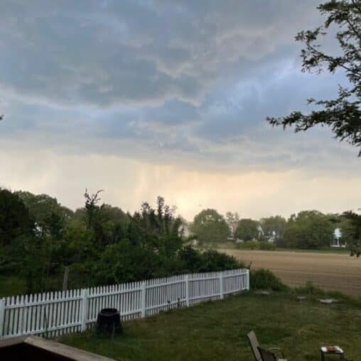 Storm approaching, South Deerfield Ma solitary