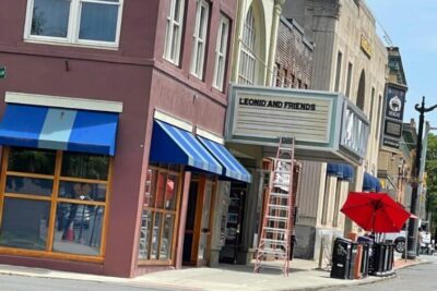 Sign of the times: Calvin marquee update.