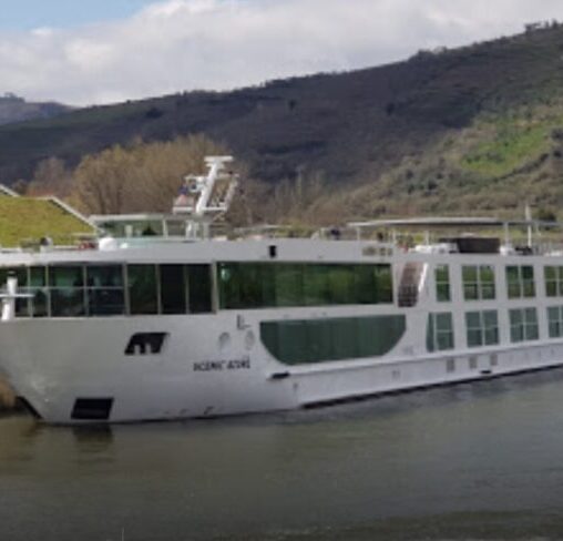 The river ship, Scenic Azure, on the Douro River.