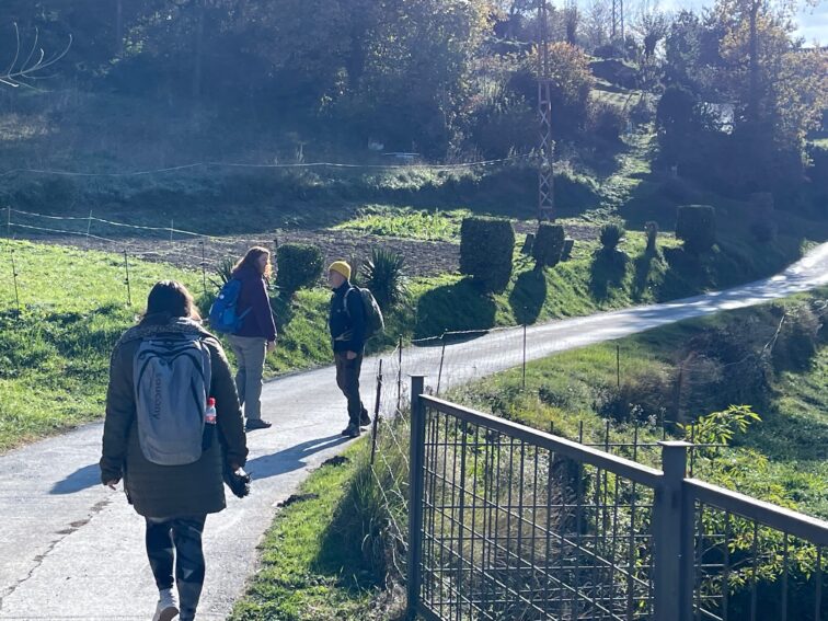 Hiking the Roman Road in La Garrotxa.