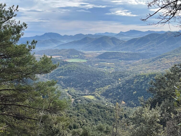 La Garrotxa National Park in Girona Spain.