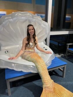 A lovely mermaid at the Virginia Aquarium.