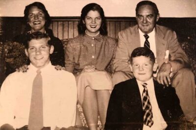 Dave Thomas and his family as a kid, far right.