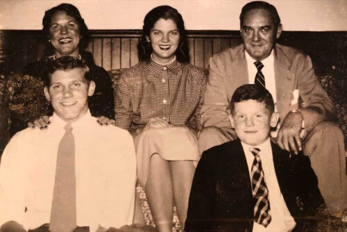 Dave Thomas and his family as a kid, far right.