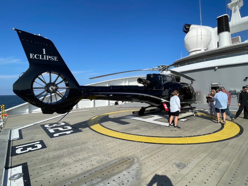 Scenic Eclipse helicopter