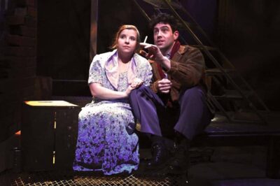 Abigail Milnor-Sweetser and Robbie Simpson in The Glass Menagerie.