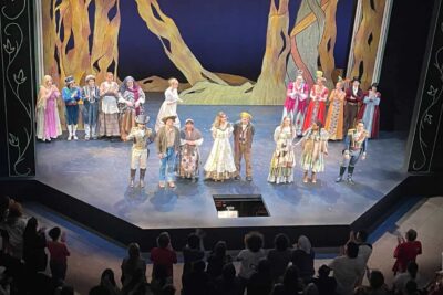 The full cast of Into the Woods, presented by UMass Theater May 2023.