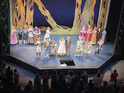 The full cast of Into the Woods, presented by UMass Theater May 2023.