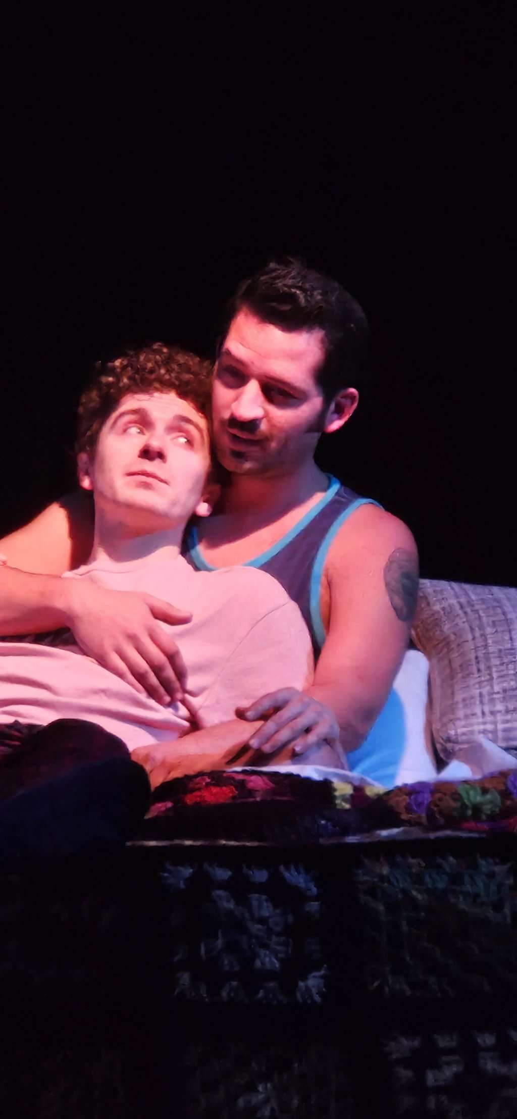 Arnold (Patric Madden) and Ed (Jay Torres) in Torch Song.