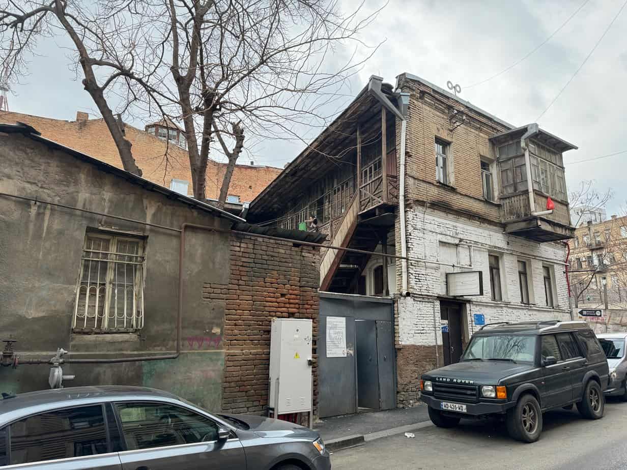 This photo depicts how run down much of Tbilisi is, it's just a very old city. 