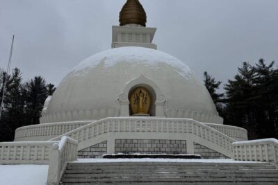 The Peace Pagoda in Leverett, MA
