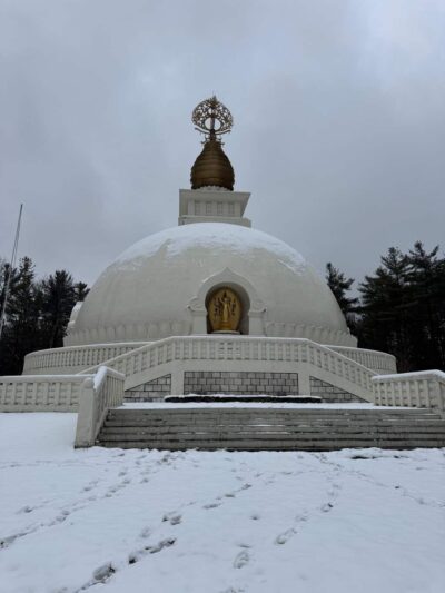 The Peace Pagoda in Leverett, MA
