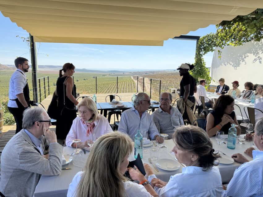 Lunch at the festival.