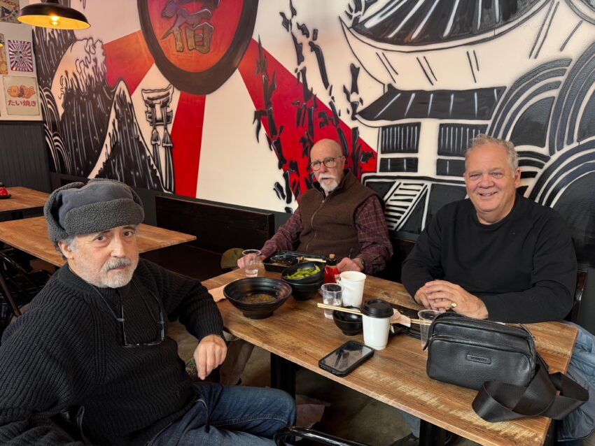 Paul Shoul, Marc Berman and I at Shinjuku Sushi in Hadley. 