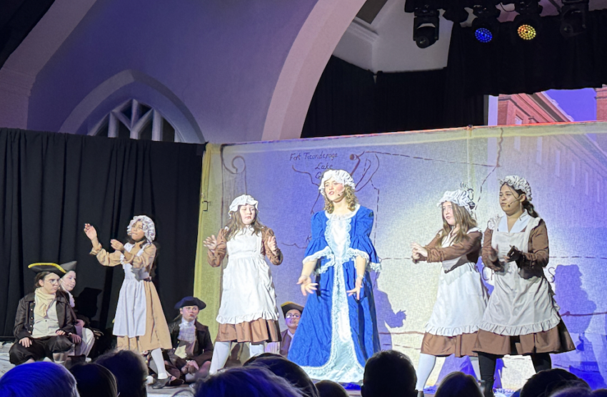 For Love! For Liberty! Sings Us Back to Revolutionary Times 3 Nora Muhs, in blue, was an especially strong singers in the performance.