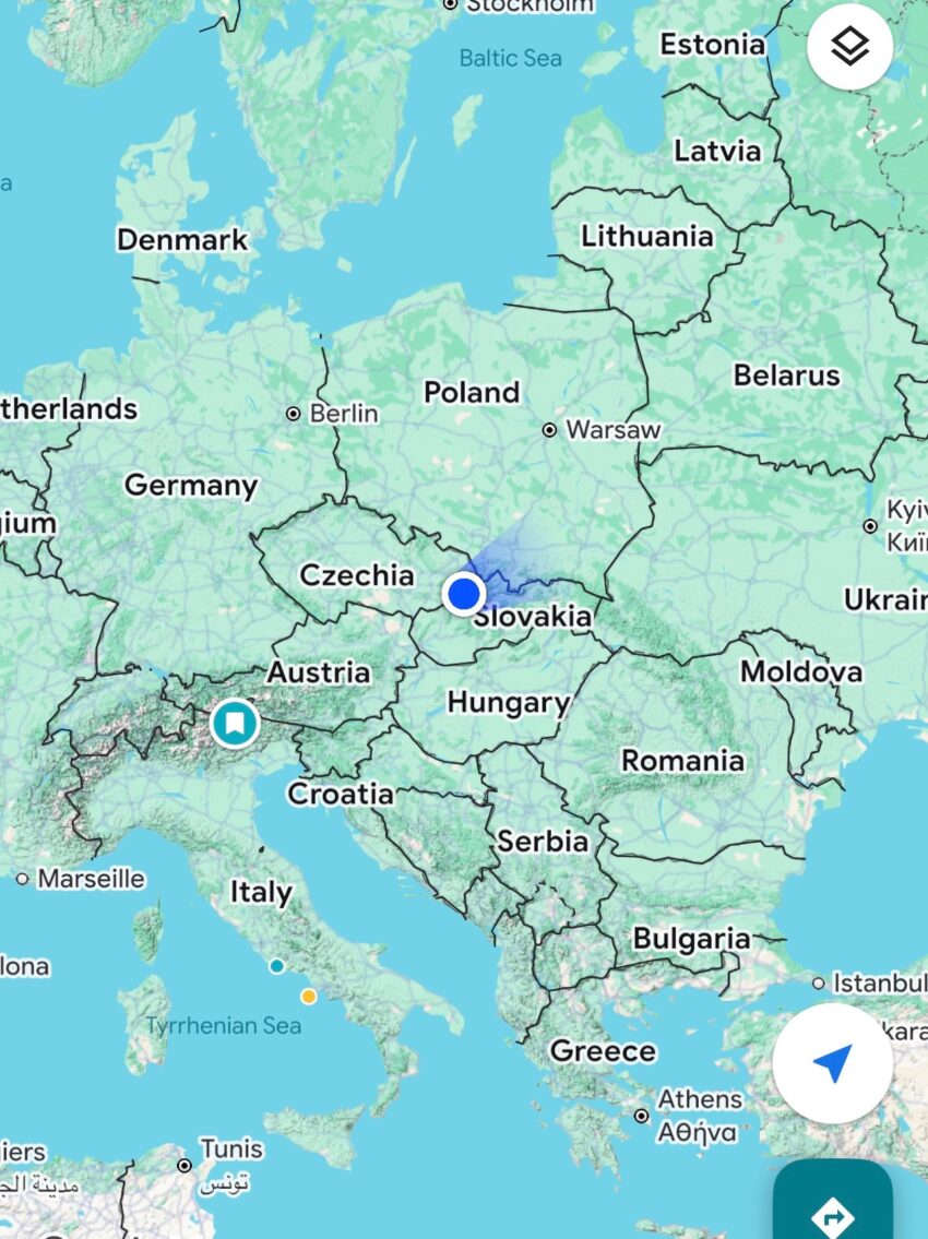 map of Slovakia