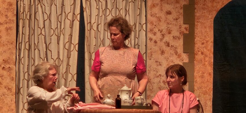 Jane Barish, Louise Krieger and Katerina Midtskogen in Enchanted April in Easthampton. 